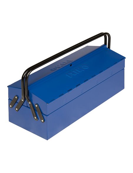Caja portaherramientas 2 asas y 3 bandejas 500x210x190mm 902031 irimo