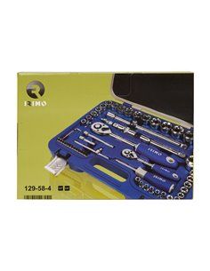 Conjunto de soquetes hexagonais 1/2" (8-32mm) e 1/4"... 2