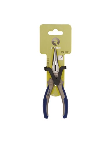 Alicate de Boca Semi Redonda com Cabo Bimaterial 161mm 612-160-1 Irimo
