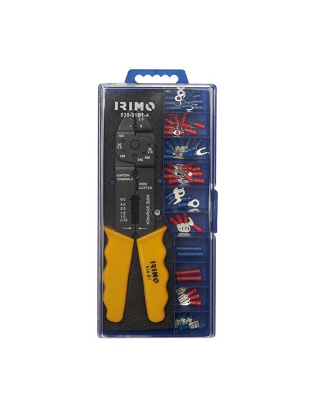 Conjunto de Alicates de Crimpagem com 60 Terminais 630-61B1-4 Irimo