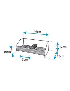 Cesta quemador pellets 49x25x17cm imex el zorro 2
