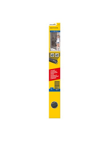 Puerta mosquitera abatible action antracita 100x210cm