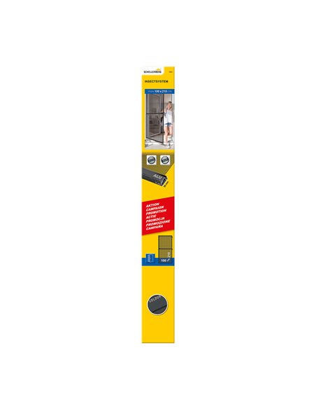 Puerta mosquitera abatible action antracita 100x210cm