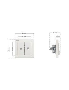 Interruptor para enrolladores 2 botones. 23005 schellenberg 2