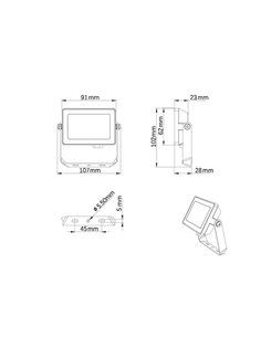 Proyector 10w 950lm 6500k ip65 911401864184 philips 2