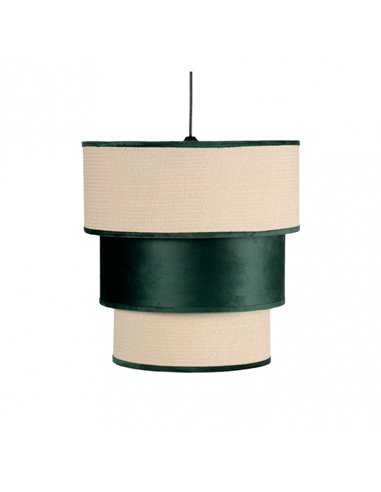 Colgante 3 Pantallas Lucio1xe27 Verde Reg X 37d
