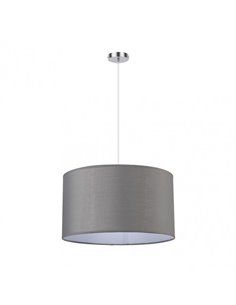 Chanza Pingente 2xe27 Cromo/cinza Regx40x40 Cm