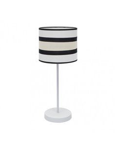 Sobremesa Peq. Karla 1xe14 Blanco/beis 42x17x17 Cm