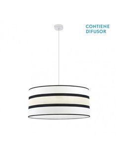 Karla Pingente 3xe27 Branco/bege Regx60x60 Cm