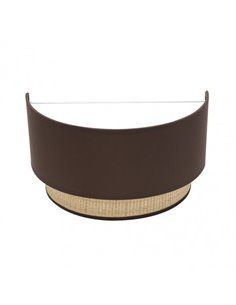 Aplique Kandy 1xe27 Natural/marron 17x30x15 Cm