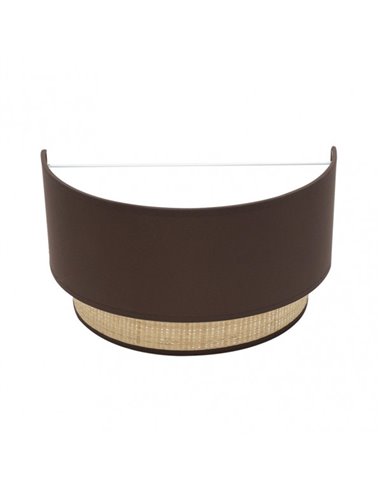 Aplique Kandy 1xe27 Natural/marron 17x30x15 Cm