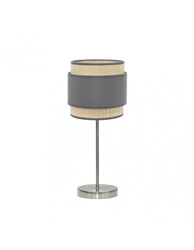 Candeeiro de mesa Kandy 1xe14 Natural/cinza 45x18x18 cm