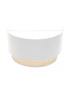 Aplique Kandy 1xe27 Natural/branco 17x30x15 Cm