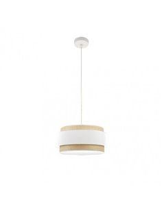 Colgante Kandy 1xe27 Natural/blanco Regx40x40 Cm