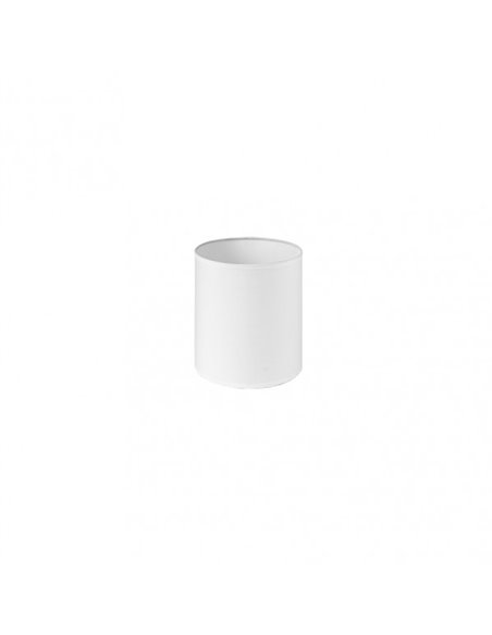Pantalla Cilindrica Dori E27 Blanca 15Dx15dx18h Cm Tejido Popelin