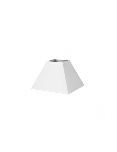 Abajur Pirâmide Mezzo E27 Branco 25dx11dx18h Tecido Popeline