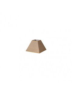 Pantalla Piramide Divos E27 Marron 15dx8dx11h  Saco-yute