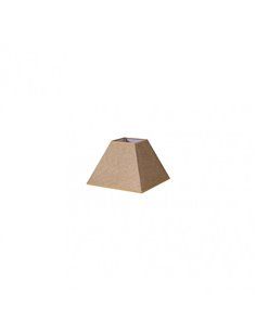 Pantalla Piramide Divos E27 Marron 17dx8dx13h  Saco-yute
