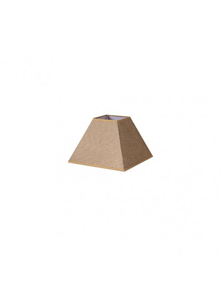 Pantalla Piramide Divos E27 Marron 20dx10dx15h Saco-yute