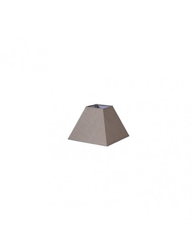 Pantalla Piramide Tenorio E27 Lino Gris 17dx8dx13h