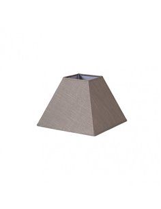 Pantalla Piramide Tenorio E27 Lino Gris 30dx13dx22h