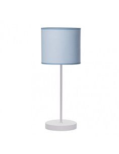 Sobremesa Ibor 1xe14  Blanco/azul 48x17x17 Cm
