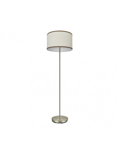 Pie Salon Soprano 1xe27 Cuero/beis 154x40x40 Cm