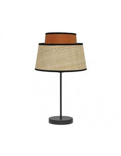 Sobremesa Jia 1xe14 Natural/calabaza 40x20x20 Cm