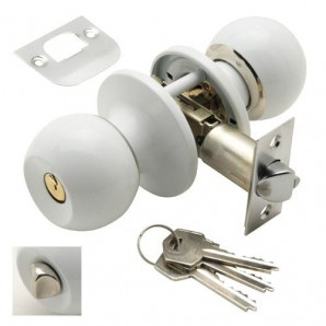 Pomo Wolfpack Con Llave Con Condena Blanco Para Entrada