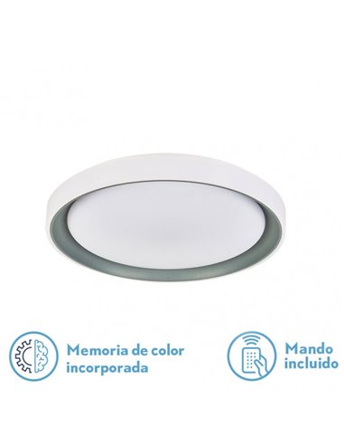 Plafon Luanda 48w 3000-4000-6000k Cinzento...