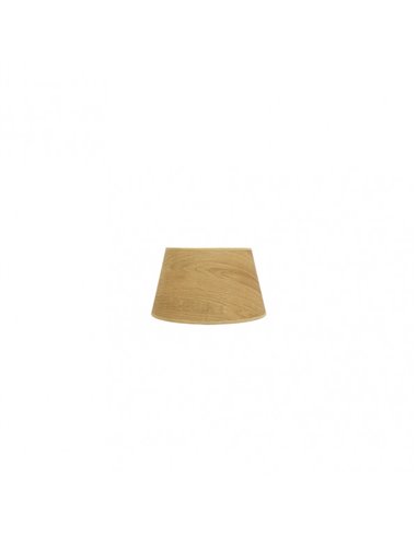 Pantalla Salma E27 Madera Clara 15dx12dx13h Conica Abierta