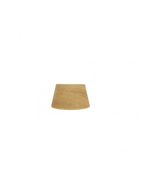 Pantalla Salma E27 Madera Clara 15dx12dx13h Conica Abierta