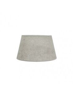 Pantalla Salma E27 Cemento Gris 30dx22dx17h Conica  Abierta