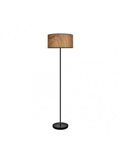 Pie Salon Papiro 1xe27 Pergamino/negro 162x40x40 Cm