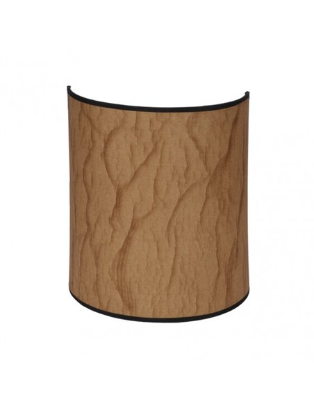 Aplique Papiro 1xe27 Pergamino/negro 30x25x13 cm