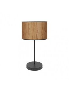 Sobremesa Alto Papiro 1xe27 Pergamino/negro 63x30x30 Cm