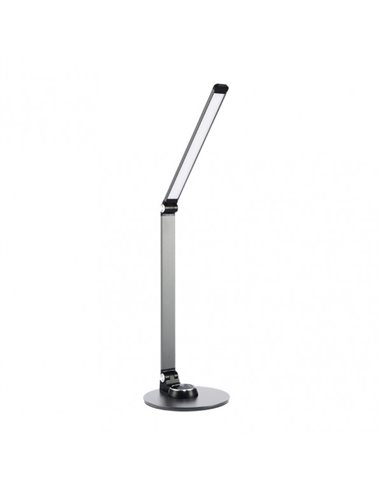Barítono Flexo 8w 3000-4000-6500k Prata 54x16,5x29cm 600lm Intensidade Ajustável, Toque e Dobrável