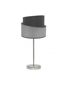 Sobremesa Hara 1xe14 Niquel/gris 45x18x18 Cm