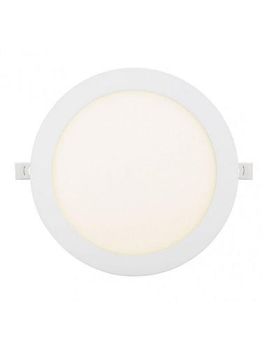 Downlight Obsidiana 24w 4000k Blanco Redondo 2040lm  2,5x30x30 Cm Corte 27,5 Cm