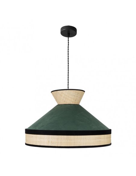 Pingente Fabrizio 1xe27 Jarra Natural/verde Regx50x50 Cm