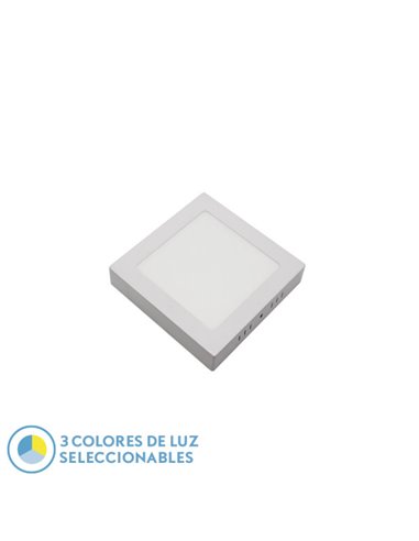 Downlight de superfície Gabbro 12w 3000k-4000k-6500k Branco 1080lm 3,5x17x17 Cm