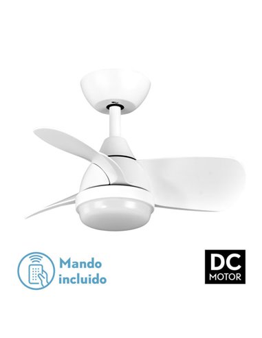 Ventilador DC 24W Pirdo Branco 3 Lâminas