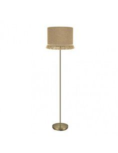 Pie Salon Sibila 1xe27 Cuero/arena 163x40x40 Cm