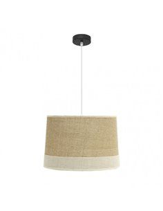 Colgante Tietar 1xe27 Saco/beis  Regx40x40 Cm