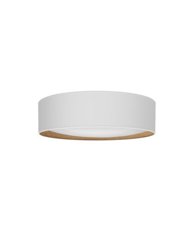 Plafon 96w Tania Branco/Madeira transparente 14x60x60 Cm 7488lm 3000k,4000k,6500k