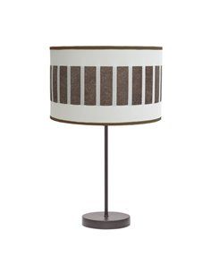 Sobremesa Alto Ivanna 1xe27 Marron/blanco-oxido 62x30x30 Cm