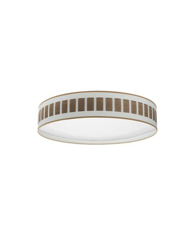 Plafon 96w Ivanna Blanco-madera Oscura 7488lm 3000k,4000k,6500k 14x60x60 Cm