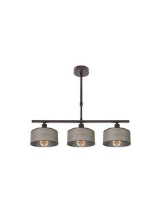 Lampara Gilda 3xe14 Marron Regx55x14 Cm