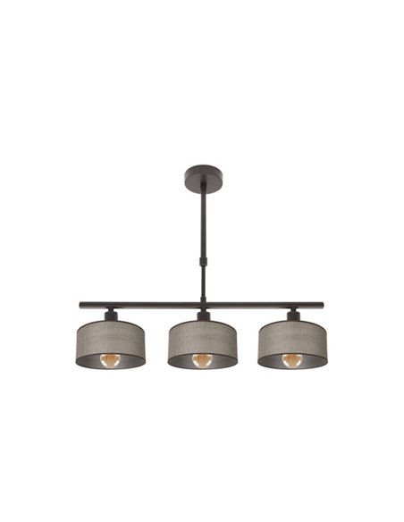 Lampara Gilda 3xe14 Marron Regx55x14 Cm