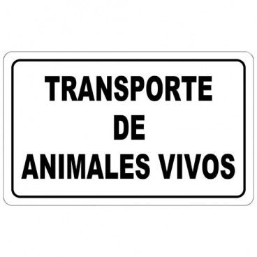 Poster Transporte de Animais Vivos 30x21 cm.